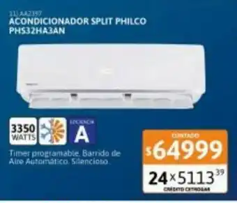 Cetrogar Acondicionador Split Philco PH532HA3AN oferta