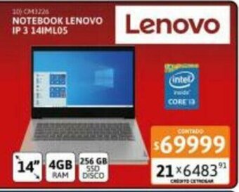 Cetrogar Lenovo Notebook IP 3 14IML05 oferta