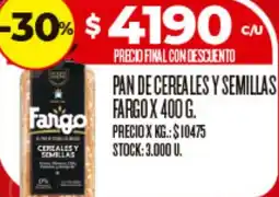Supermercados DIA Fargo pan de cereales y semillas oferta