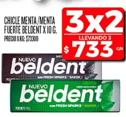 Supermercados DIA Beldent chicle menta/menta fuerte oferta
