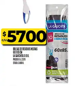 Supermercados DIA La gauchita bolsas de residuos negras oferta