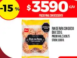 Supermercados DIA Dia pan de papa con queso oferta