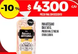 Supermercados DIA Dia pan artesano oferta