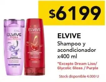 Nini Mayorista Elvive shampoo y acondicionador oferta