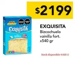 Nini Mayorista Exquisita bizcochuelo vainilla fort. oferta