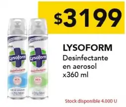 Nini Mayorista Lysoform desinfectante en aerosol oferta