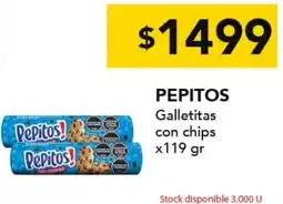 Nini Mayorista Pepitos galletitas con chips oferta