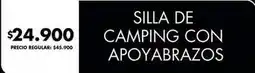 Disco Silla de camping con apoyabrazos oferta