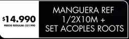 Disco Manguera ref 1/2x10m + set acopl es roots oferta