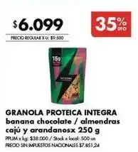 Disco Granola proteica oferta