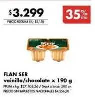 Disco Ser - flan oferta