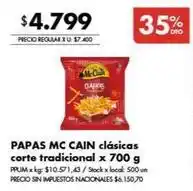 Disco Papas clásicas corte tradicional oferta