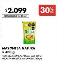 Disco Natura - mayonesa oferta