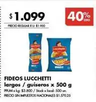 Disco Lucchetti - fideos largos / guiseros oferta