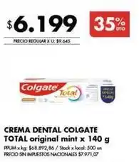 Disco Colgate - crema dental original mint oferta