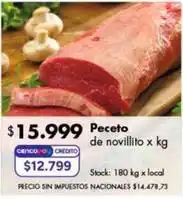 Disco Peceto de novillito oferta
