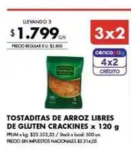 Disco Tostaditas de arroz libres de gluten oferta
