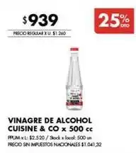 Disco Vinagre de alcohol oferta