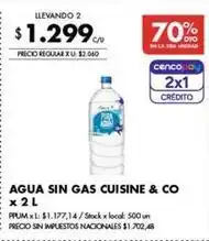 Disco Agua sin gas oferta