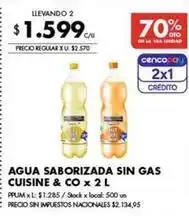 Disco Agua saborizada sin gas oferta