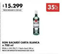 Disco Ron carta blanca oferta