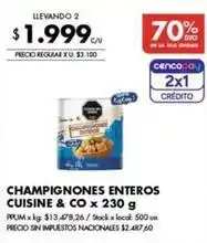 Disco Champignones enteros oferta