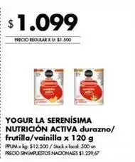 Disco La serenísima - yogur nutricion activa oferta