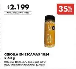 Disco Cebolla en escamas oferta