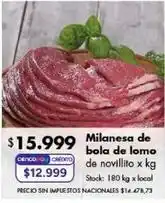 Disco Milanesa de bola de lomo de novillito oferta