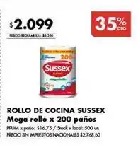 Disco Sussex - rollo de cocina oferta