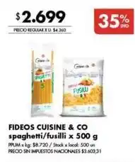 Disco Fideos spaghetti/fusilli oferta