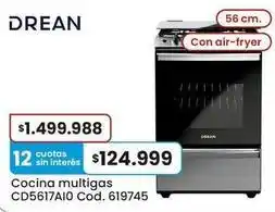 Coto Drean - cocina multigas cd5617ai0 oferta