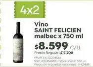 Jumbo Saint felicien - vino malbec oferta