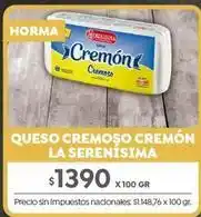 Jumbo La serenísima - queso cremoso oferta