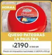 Jumbo La paulina - queso pategras oferta