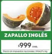 Jumbo Zapallo inglés oferta