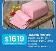 Supermercados Vea Jamón cocido oferta