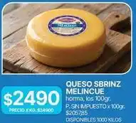 Supermercados Vea Queso sbrinz melincue oferta