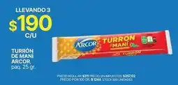 Supermercados Vea Arcor - turrón de maní oferta