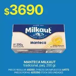 Supermercados Vea Milkaut - manteca oferta