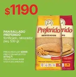 Supermercados Vea Preferido - pan rallado oferta