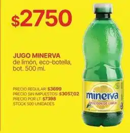 Supermercados Vea Minerva - jugo de limón oferta