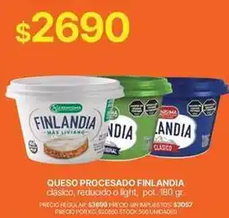 Supermercados Vea Finlandia - queso procesado oferta