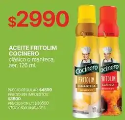 Supermercados Vea Fritolim - aceite fritolim cocinero oferta