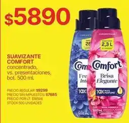 Supermercados Vea Comfort - suavizante concentrado oferta