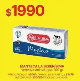 Supermercados Vea La serenísima - manteca oferta