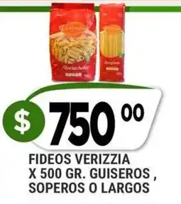 Supermercados Mayor Verizzia fideos guiseros o largos oferta