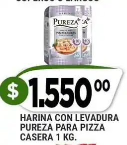 Supermercados Mayor Pureza harina con levadura para pizza casera oferta