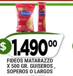 Supermercados Mayor Matarazzo fideos guiseros soperos o largos oferta