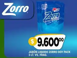 Supermercados Mayor Zorro jabón liquido zorro doy pack oferta